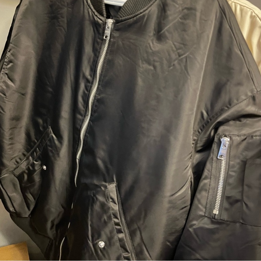 1 jackets NWT black bomber jacket size large from Garage NWOT